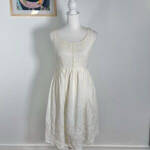 Y2k Delia’s Cream Prairie Dress